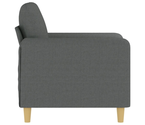 Sillón de tela gris oscuro 60 cm