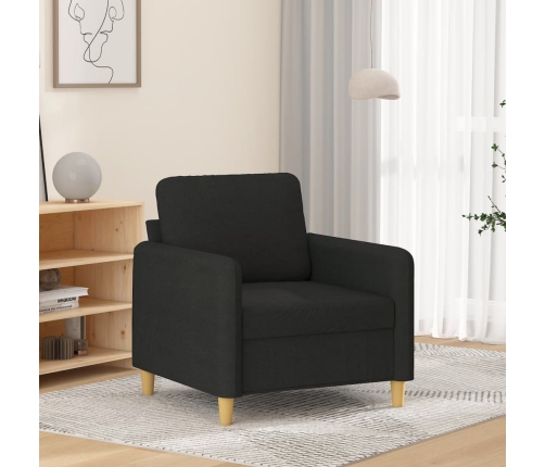 Sillón de tela negro 60 cm