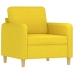 Sillón de tela amarillo claro 60 cm