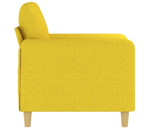 Sillón de tela amarillo claro 60 cm