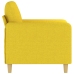 Sillón de tela amarillo claro 60 cm