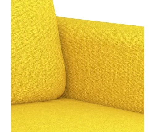 Sillón de tela amarillo claro 60 cm