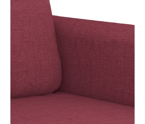 Sillón de tela rojo tinto 60 cm