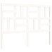 Estructura de cama con cabecero madera maciza blanco 120x200 cm