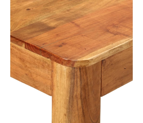 Mesa de comedor madera maciza de acacia 110x55x76 cm