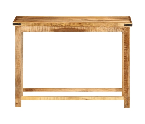 Mesa consola madera maciza de mango 100x30x75 cm