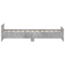 Estructura de cama madera de ingeniería gris hormigón 90x200cm