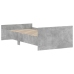 Estructura de cama madera de ingeniería gris hormigón 90x200cm