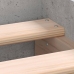 Estructura de cama madera de ingeniería gris hormigón 90x200cm