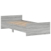 Estructura de cama madera de ingeniería gris Sonoma 90x200 cm