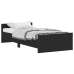 Estructura de cama madera de ingeniería negra 90x190 cm