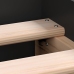 Estructura de cama madera de ingeniería negra 90x190 cm