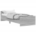 Estructura de cama madera de ingeniería Sonoma gris 75x190 cm