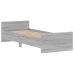 Estructura de cama madera de ingeniería Sonoma gris 75x190 cm