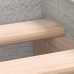 Estructura de cama madera de ingeniería Sonoma gris 75x190 cm