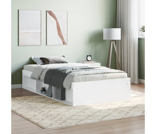 vidaXL Estructura de cama blanca 90x200 cm