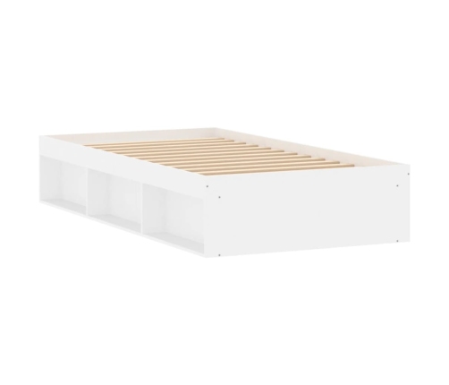 Estructura de cama blanca 90x190 cm