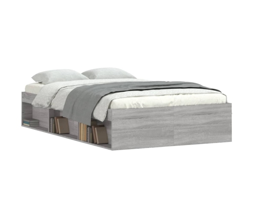 Estructura de cama Sonoma gris 120x200 cm