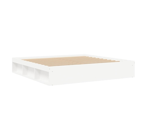 Estructura de cama blanca 200x200 cm