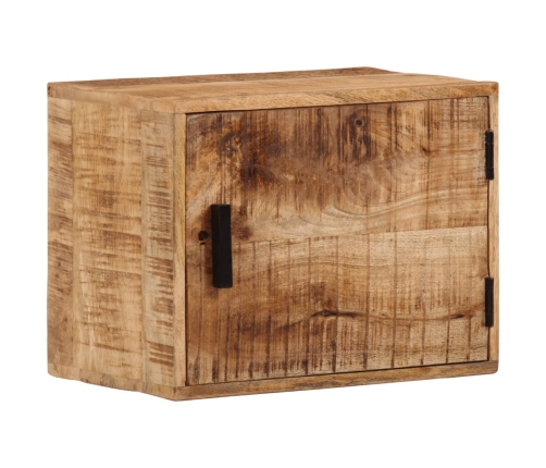 Mesita de noche de pared madera maciza de acacia 40x30x25 cm