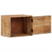 Mesita de noche de pared madera maciza de acacia 40x30x25 cm