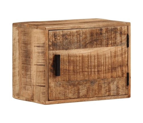 Mesita de noche de pared madera maciza de acacia 40x30x25 cm