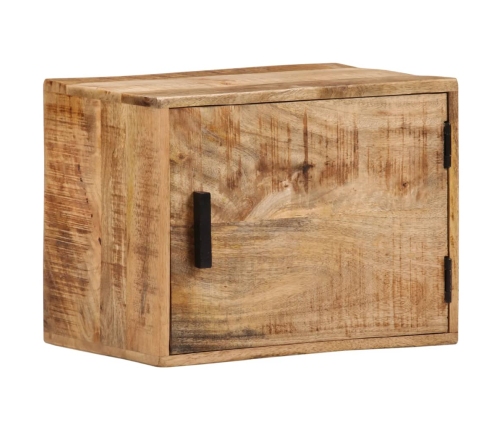 Mesita de noche de pared madera maciza de acacia 40x30x25 cm