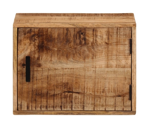 Mesita de noche de pared madera maciza de acacia 40x30x25 cm