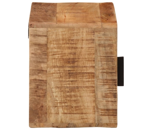 Mesita de noche de pared madera maciza de acacia 40x30x25 cm