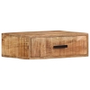 Mesita de noche de pared madera maciza de acacia 40x30x13,5 cm