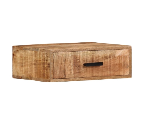 Mesita de noche de pared madera maciza de acacia 40x30x13,5 cm