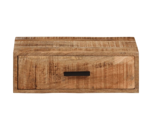 Mesita de noche de pared madera maciza de acacia 40x30x13,5 cm