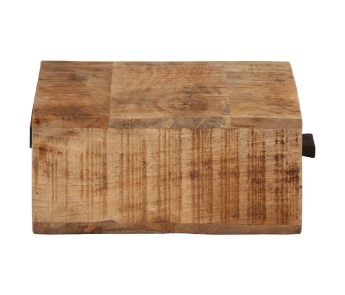 Mesita de noche de pared madera maciza de acacia 40x30x13,5 cm