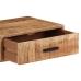 Mesita de noche de pared madera maciza de acacia 40x30x13,5 cm