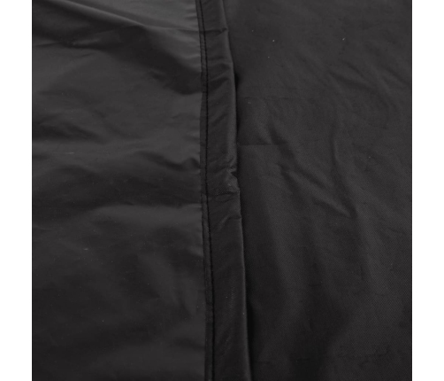 Cubierta de banco de 2 plazas Oxford 420D negro 134x70x65/94 cm