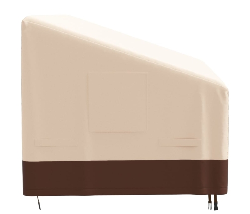 Cubierta de banco de 3 plazas Oxford 600D beige 204x86x48/73 cm