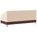 Cubierta de banco de 3 plazas Oxford 600D beige 204x86x48/73 cm