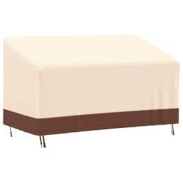 Cubierta de banco de 3 plazas Oxford 600D beige 159x84x56/81 cm