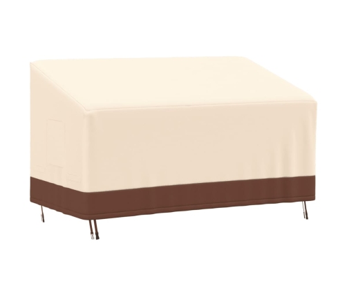 Cubierta de banco de 3 plazas Oxford 600D beige 159x84x56/81 cm