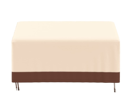 Cubierta de banco de 3 plazas Oxford 600D beige 159x84x56/81 cm