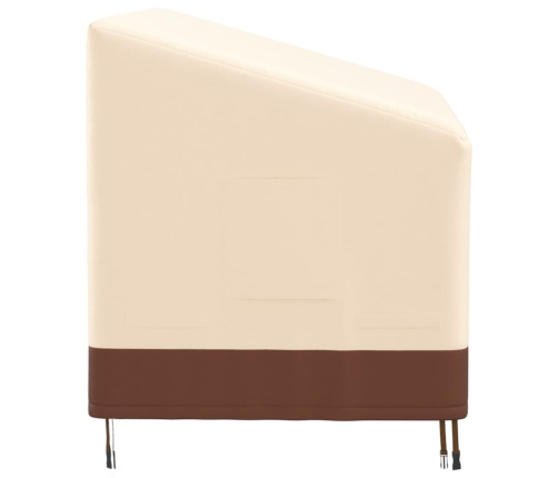 Cubierta de banco de 3 plazas Oxford 600D beige 159x84x56/81 cm