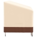 Cubierta de banco de 3 plazas Oxford 600D beige 159x84x56/81 cm