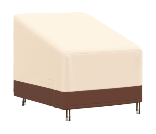 Cubierta para sillón de jardín Oxford 600D beige 79x97x48/74 cm