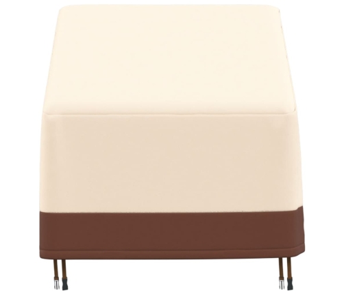 Cubierta para sillón de jardín Oxford 600D beige 79x97x48/74 cm