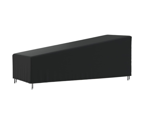 Cubierta para tumbona Oxford 420D negro 210x80x45/75 cm