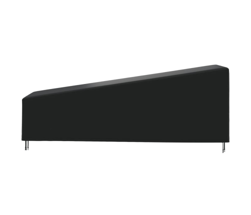 Cubierta para tumbona Oxford 420D negro 210x80x45/75 cm