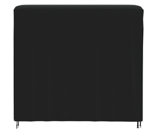 Cubierta para leñero Oxford 420D negro 122x61x106 cm