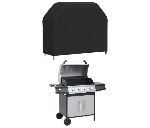 Cubierta para barbacoa Oxford 420D negro 140x58x106 cm