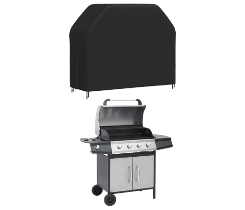 Cubierta para barbacoa Oxford 420D negro 147x61x112 cm