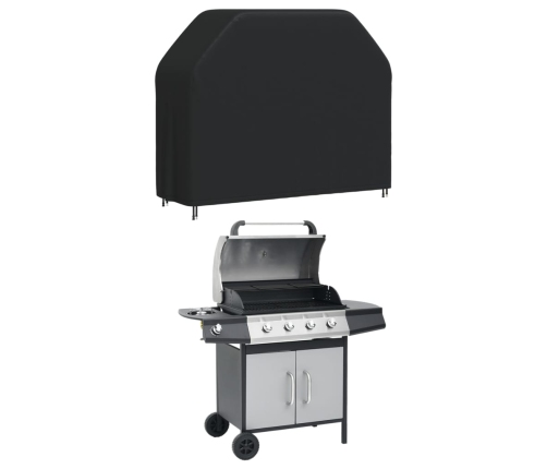 Cubierta para barbacoa Oxford 420D negro 162x61x122 cm